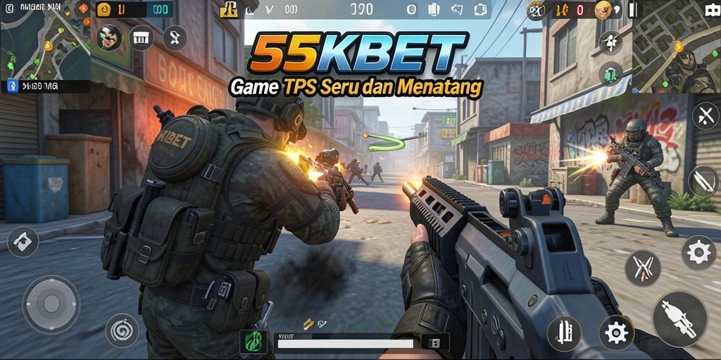 Tampilan gameplay seru dalam permainan TPS 55KBET.