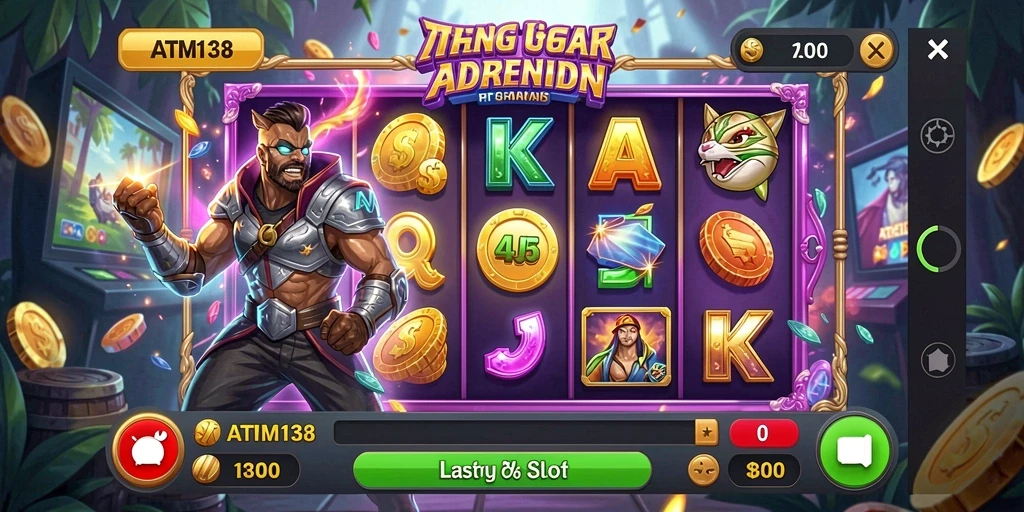 Gameplay menarik dari ATM138 yang menampilkan simbol slot yang beragam.