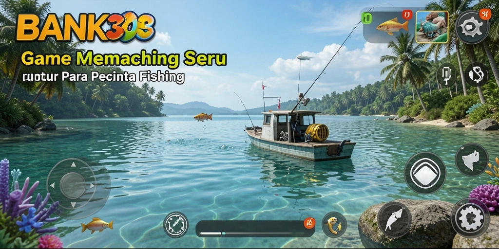 Tampilan menakjubkan dari gameplay memancing di BANK303.
