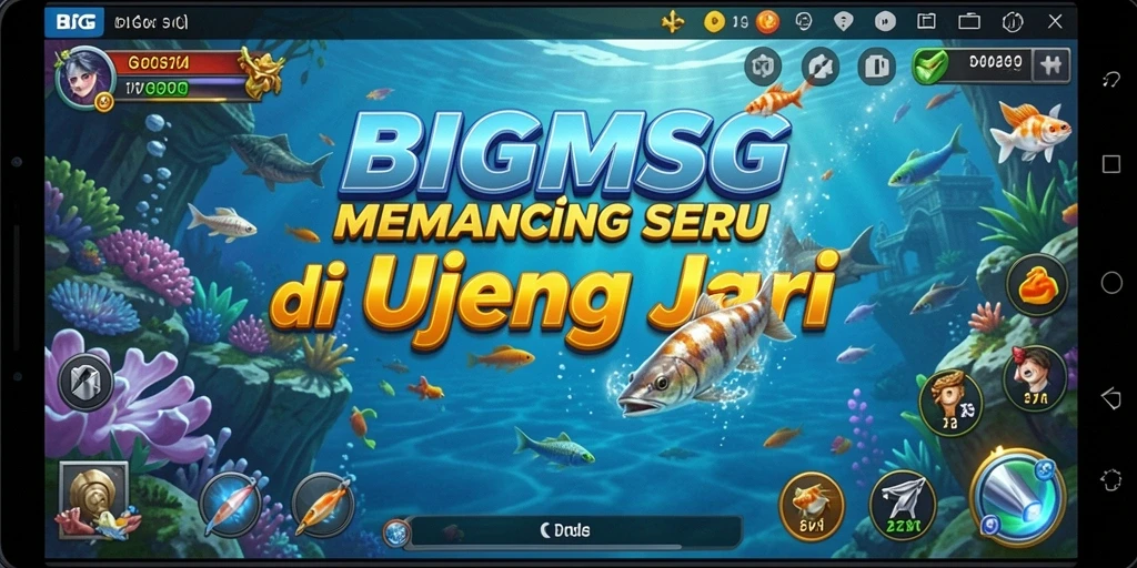 Tangkapan ikan yang menakjubkan dalam gameplay BIGMSG.