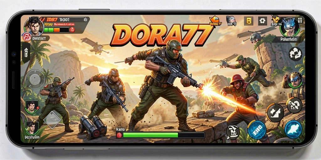 Screenshot dari gameplay DORA77 yang penuh aksi dan tantangan.