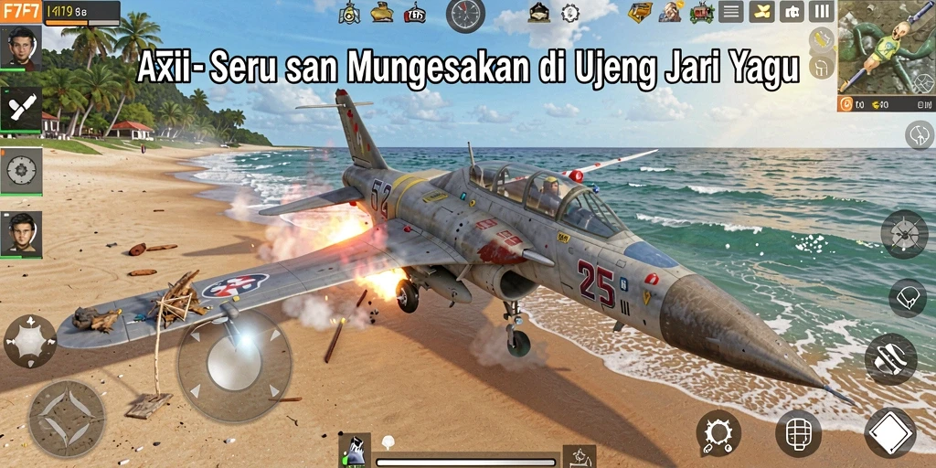Tampilan permainan F7F7 yang penuh aksi dan seru.