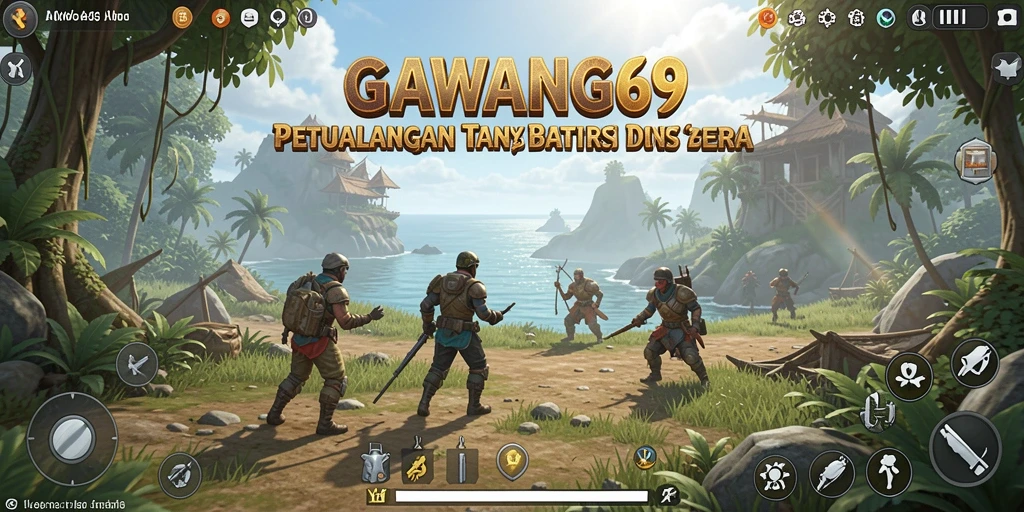 Screenshot gameplay GAWANG69 dalam dunia terbuka yang indah.