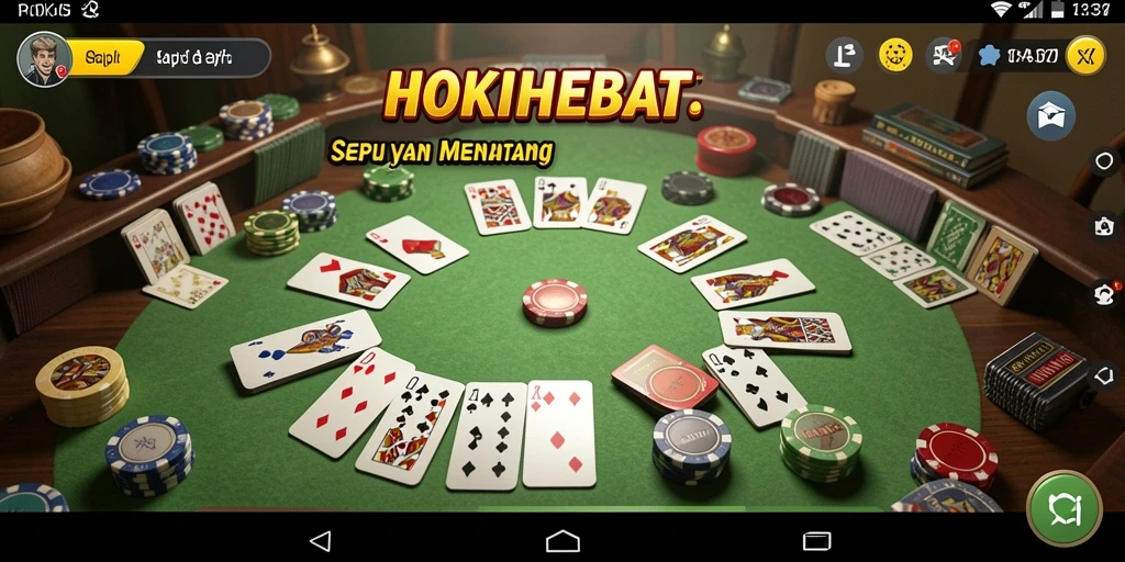 Tampilan gameplay HOKIHEBAT yang menarik dan interaktif.