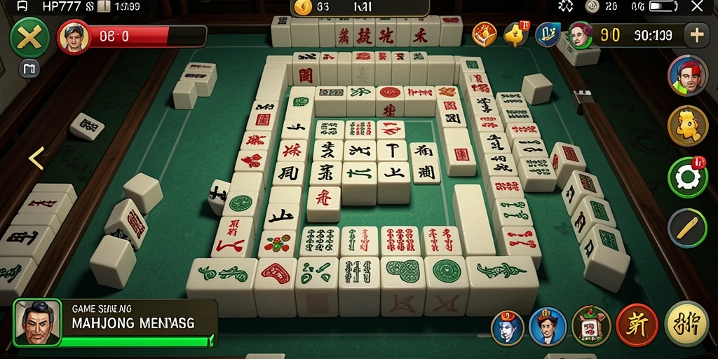 Gameplay seru Mahjong dengan tampilan grafis yang memukau.