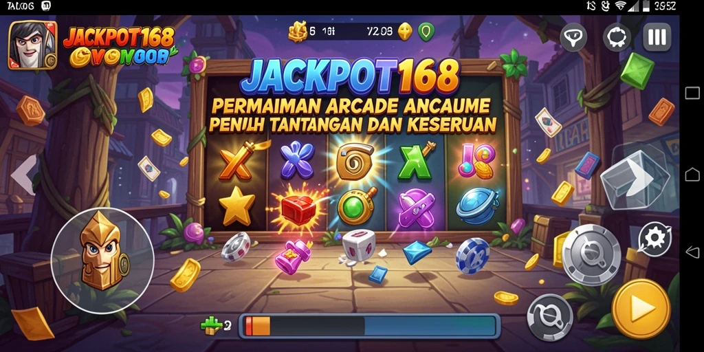 Tampilan gameplay menantang di JACKPOT168 dengan aksi yang seru dan grafis menarik.