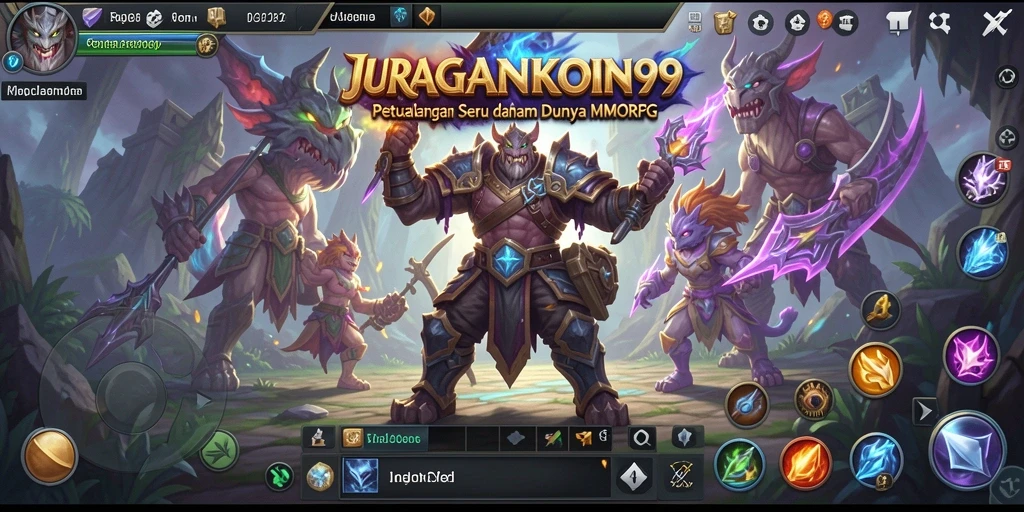 Tampilan gameplay seru di dunia JURAGANKOIN99 yang penuh petualangan.