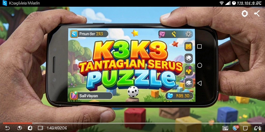 Tampilan gameplay K3K3 yang menantang dan menarik.