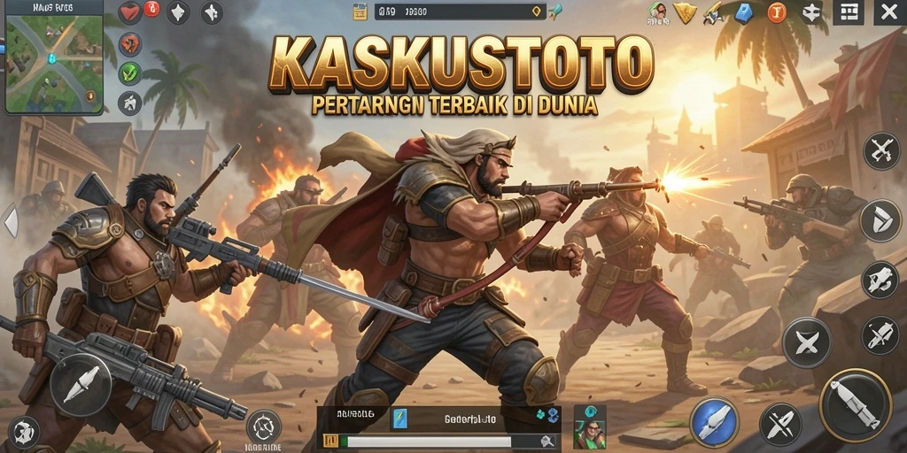 Screenshot menampilkan aksi mendebarkan dalam KASKUSTOTO Battle Royale.