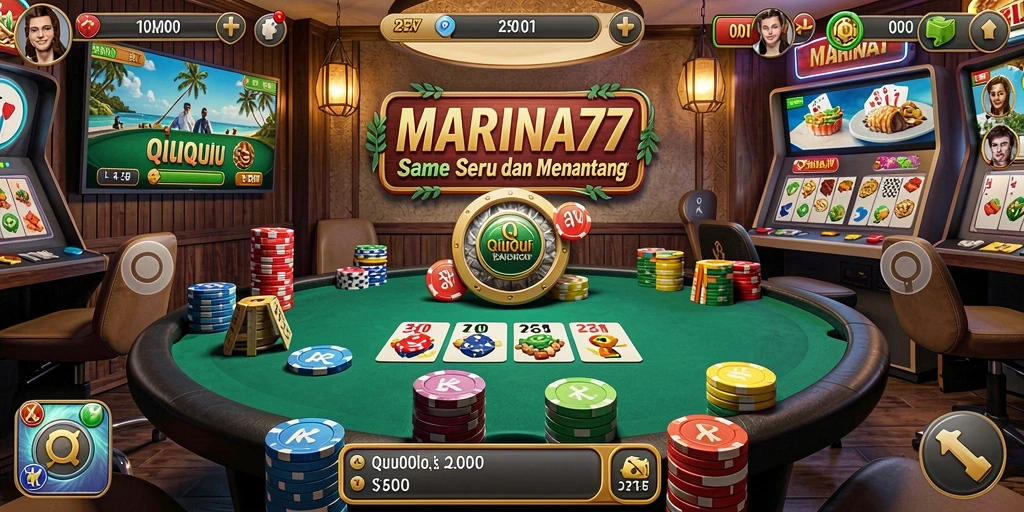 Gameplay mengasyikkan dari MARINA77 dengan tampilan kartu QiuQiu.