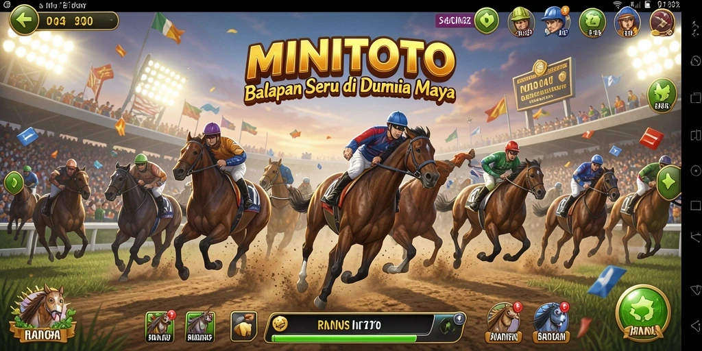 Tampilan gameplay seru di balapan cepat MINITOTO.