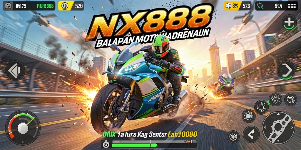 Gameplay seru balapan motor di NX888