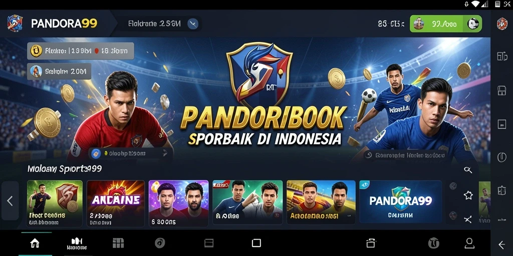 Tampilan screenshot PANDORA99 menunjukkan antarmuka taruhan yang intuitif.