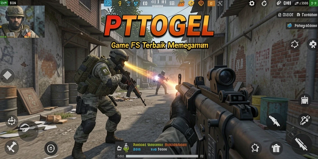 Tampilan gameplay PTTOGEL yang mendebarkan dan penuh aksi FPS.