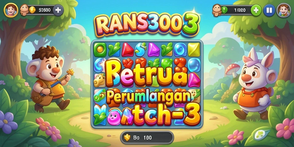 Tampilan gameplay seru dengan penuh warna dalam RANS303.