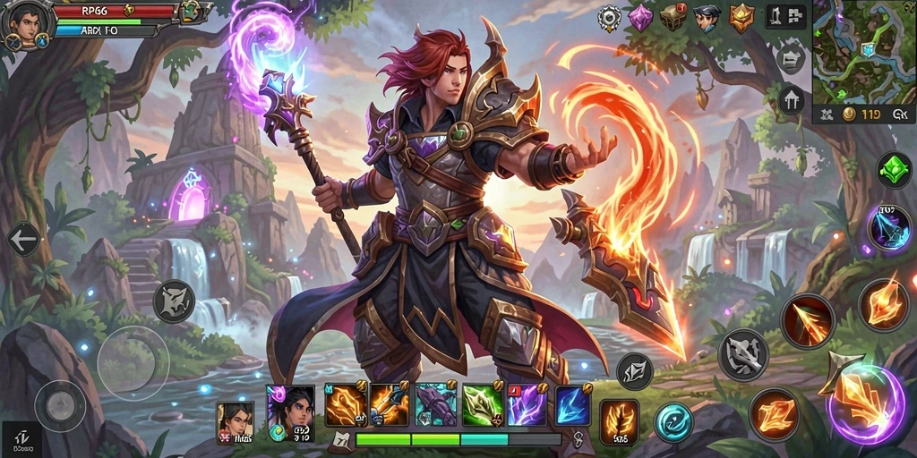 Gameplay seru RP66 dengan pertarungan epik dan eksplorasi mendalam.
