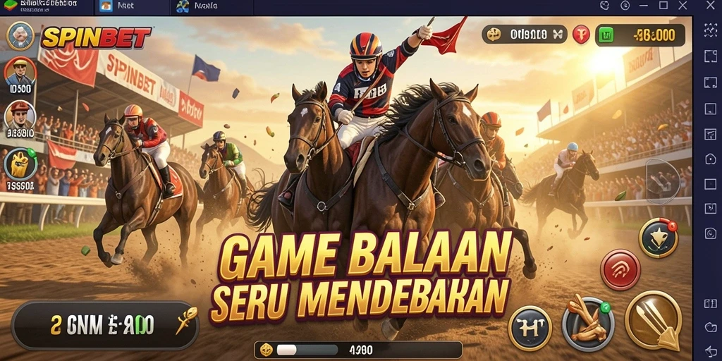 Gameplay balapan yang penuh aksi dan mendebarkan di SPINBET.
