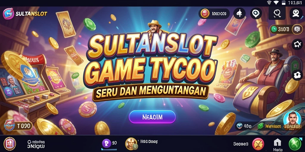 Screenshot utama gameplay SULTANSLOT yang menampilkan keseruan dan strategi Tycoon.