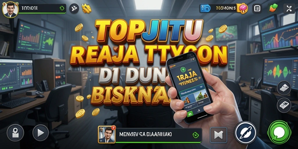 Tampilan gameplay <strong>TOPJITU</strong> dengan aksi mendirikan usaha yang menarik.