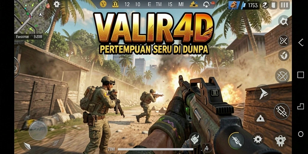 Tampilan aksi intens dari gameplay <strong>VALIR4D</strong> yang menarik.