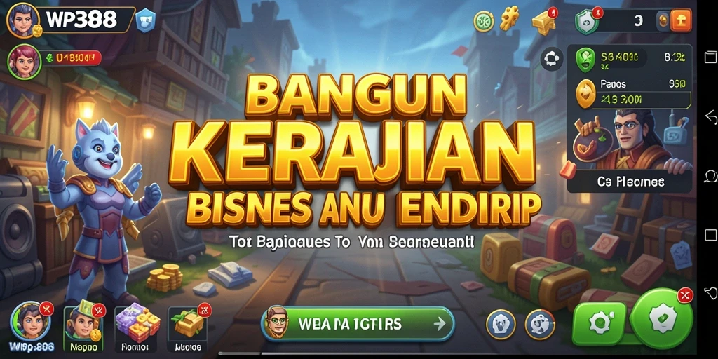 Tangkapan layar gameplay WP888 yang menunjukkan pengelolaan bisnis yang menarik.